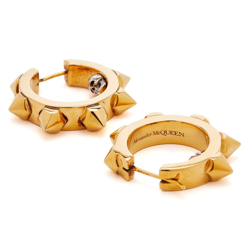 ピアス alexander mcqueen FW25 LOGO EARRINGS (836397 J161B1021) Alexander McQueen Women's Punk Hoop Earrings in Multi