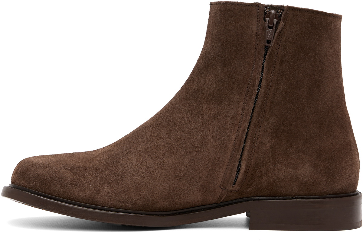 A.P.C. Brown Suede Ankle Boots