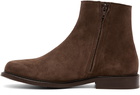 A.P.C. Brown Suede Ankle Boots
