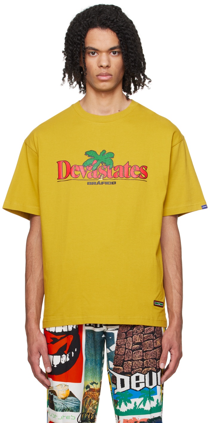Photo: DEVÁ STATES Yellow Print T-Shirt