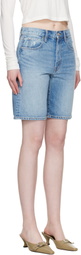 SLVRLAKE Blue Bermuda Denim Shorts