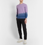 Stella McCartney - Dip-Dyed Cashmere and Wool-Blend Sweater - Purple