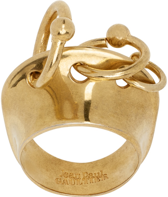 Photo: Jean Paul Gaultier Gold Multiple Loops Ring
