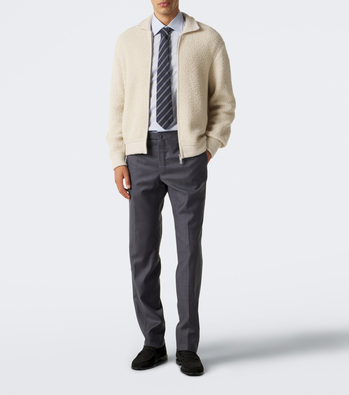 Lardini Teddy wool-blend jacket