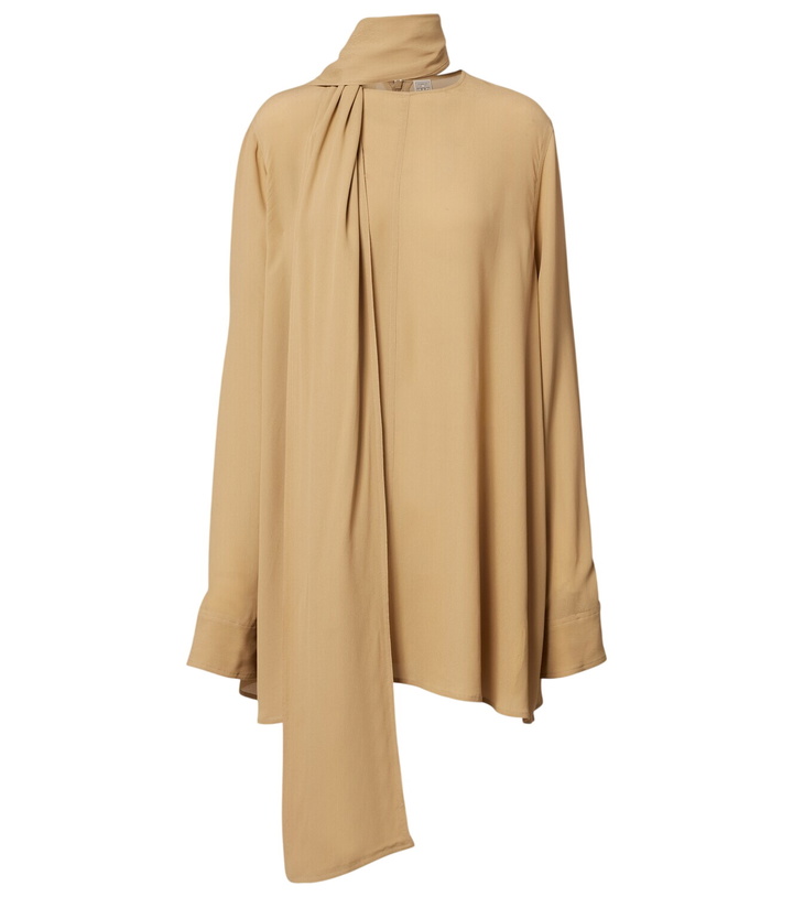 Photo: Toteme Scarf-detail blouse