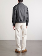 Visvim - Kluane Logo-Embroidered Wool and Silk-Blend Blouson Jacket - Gray
