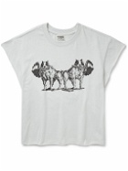 Y,IWO - Strong Logo-Print Cotton-Jersey T-Shirt - Gray