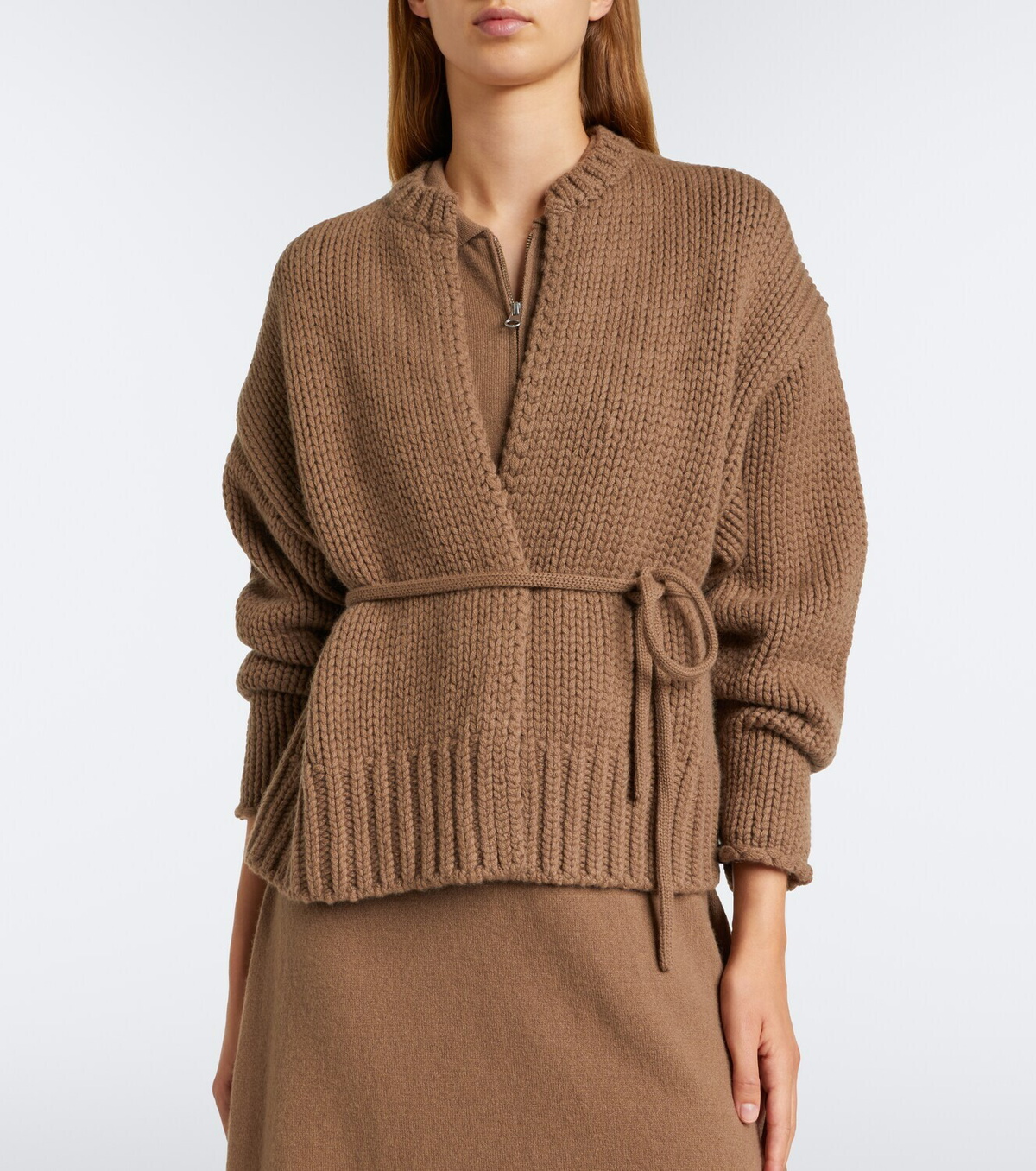 Extreme Cashmere N°384 Ginza cashmere wrap cardigan