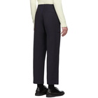 Studio Nicholson Navy Galtin Trousers