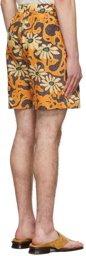 Nanushka Brown & Orange Boxxer Shorts