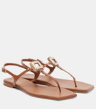 Roger Vivier Viv' By The Sea leather thong sandals