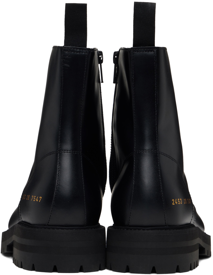 Common Projects Black Combat Boots