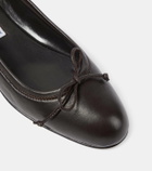 Manolo Blahnik Veralli leather ballet flats