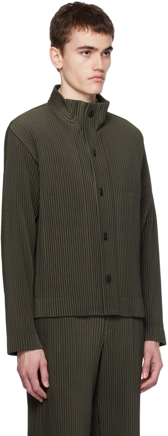 HOMME PLISSÉ ISSEY MIYAKE Khaki Tailored Pleats 1 Jacket