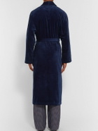 Derek Rose - Cotton-Terry Robe - Blue