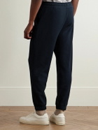 Paul Smith - Tapered Logo-Embroidered Waffle-Knit Cotton-Blend Sweatpants - Blue