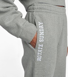 Rotate Birger Christensen Mimi logo cotton jersey sweatpants