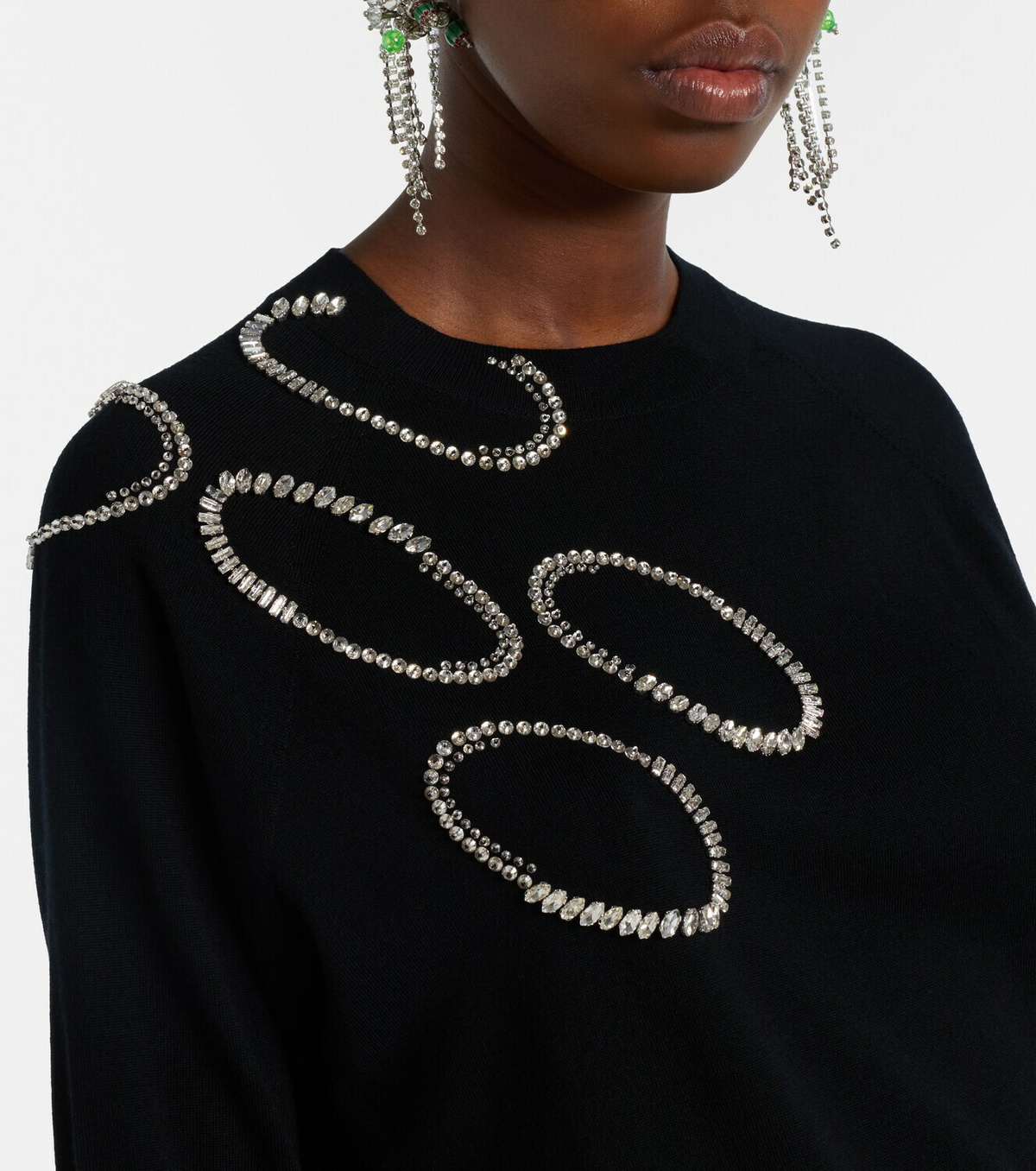 Dries Van Noten Embellished wool sweater