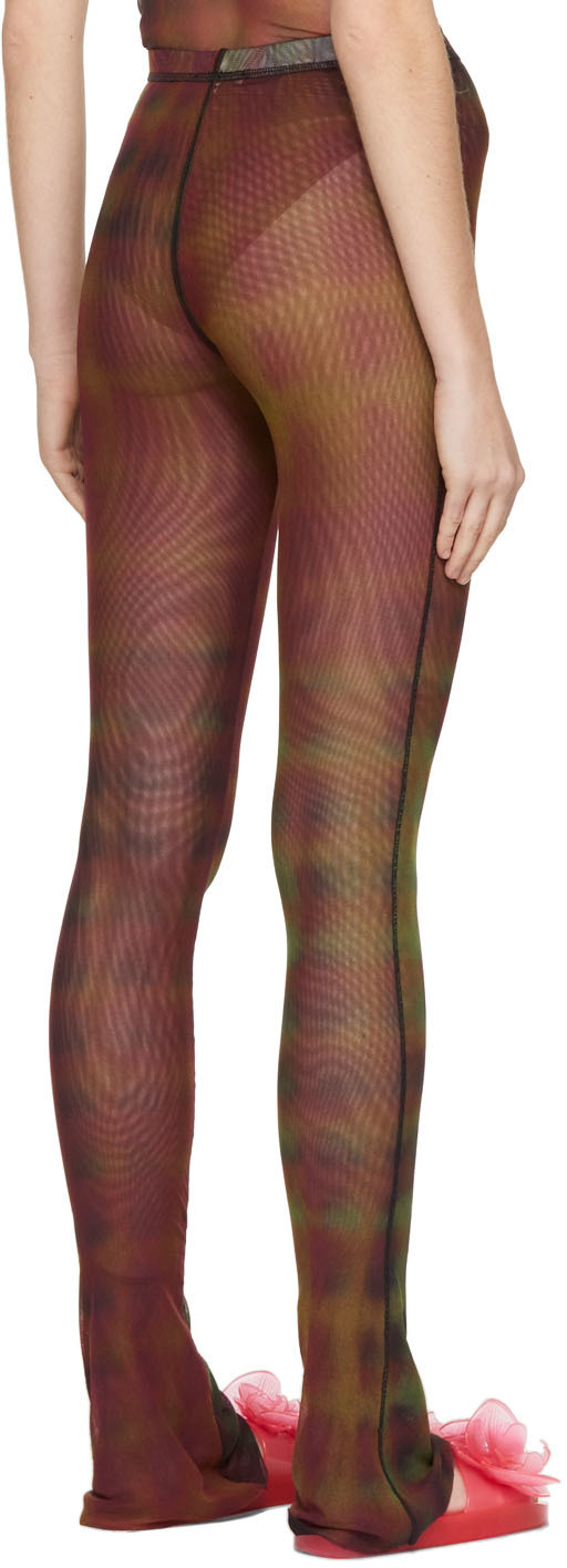 PRISCAVera Multicolor Pixel Mesh Fitted Pants