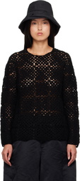 Black Comme des Garçons Black Crocheted Sweater