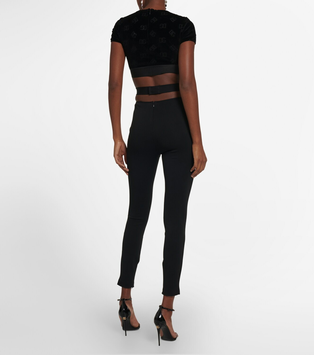 Dolce&Gabbana - High-rise cutout skinny pants