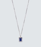Shay Jewelry 18kt white gold necklace with lapis lazuli and diamonds