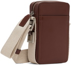 Jacquemus Brown Le Raphia 'La Cuerda Vertical' Messenger Bag