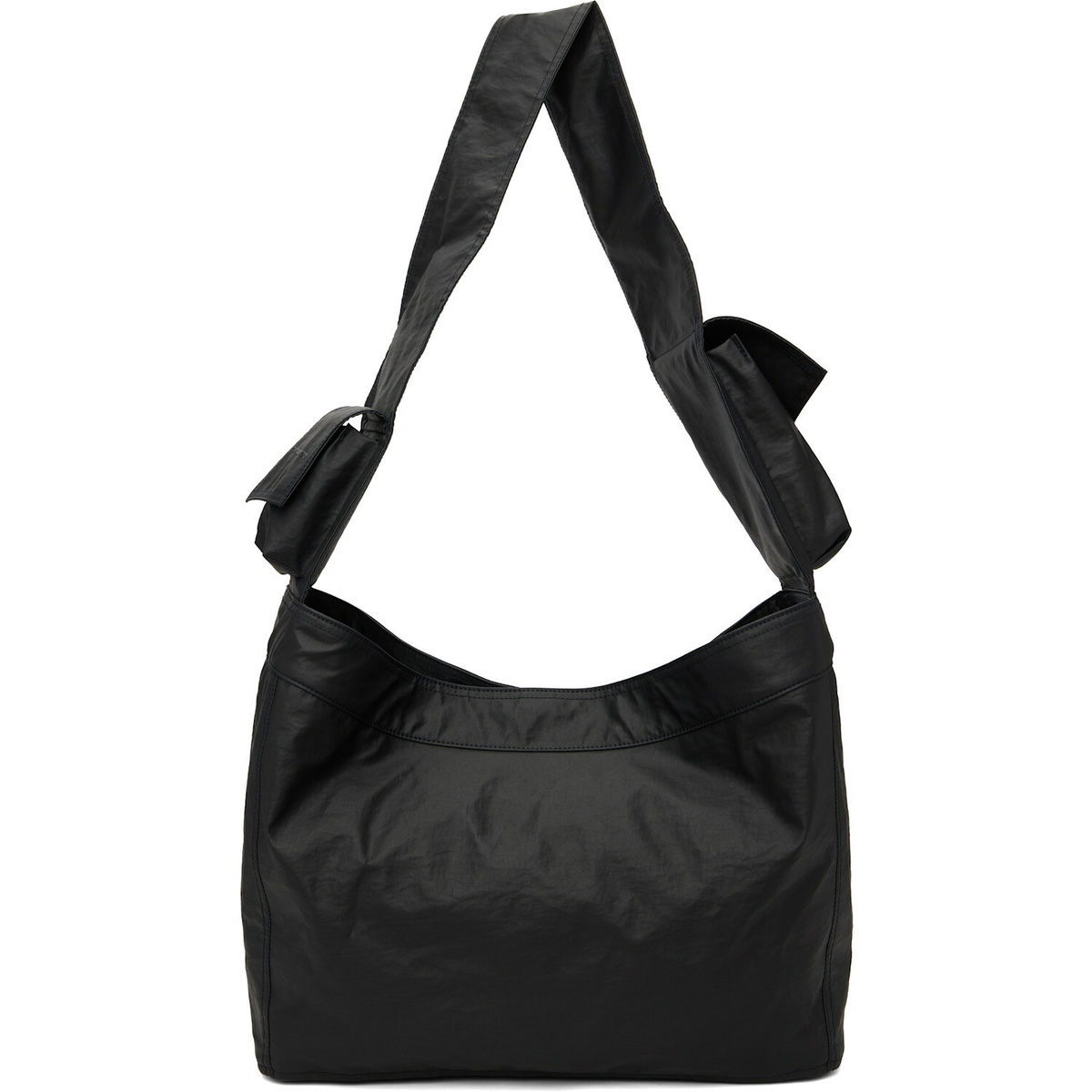 Y-3 Black Newspaper L Bag
