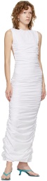 Markoo White Pleated Dress