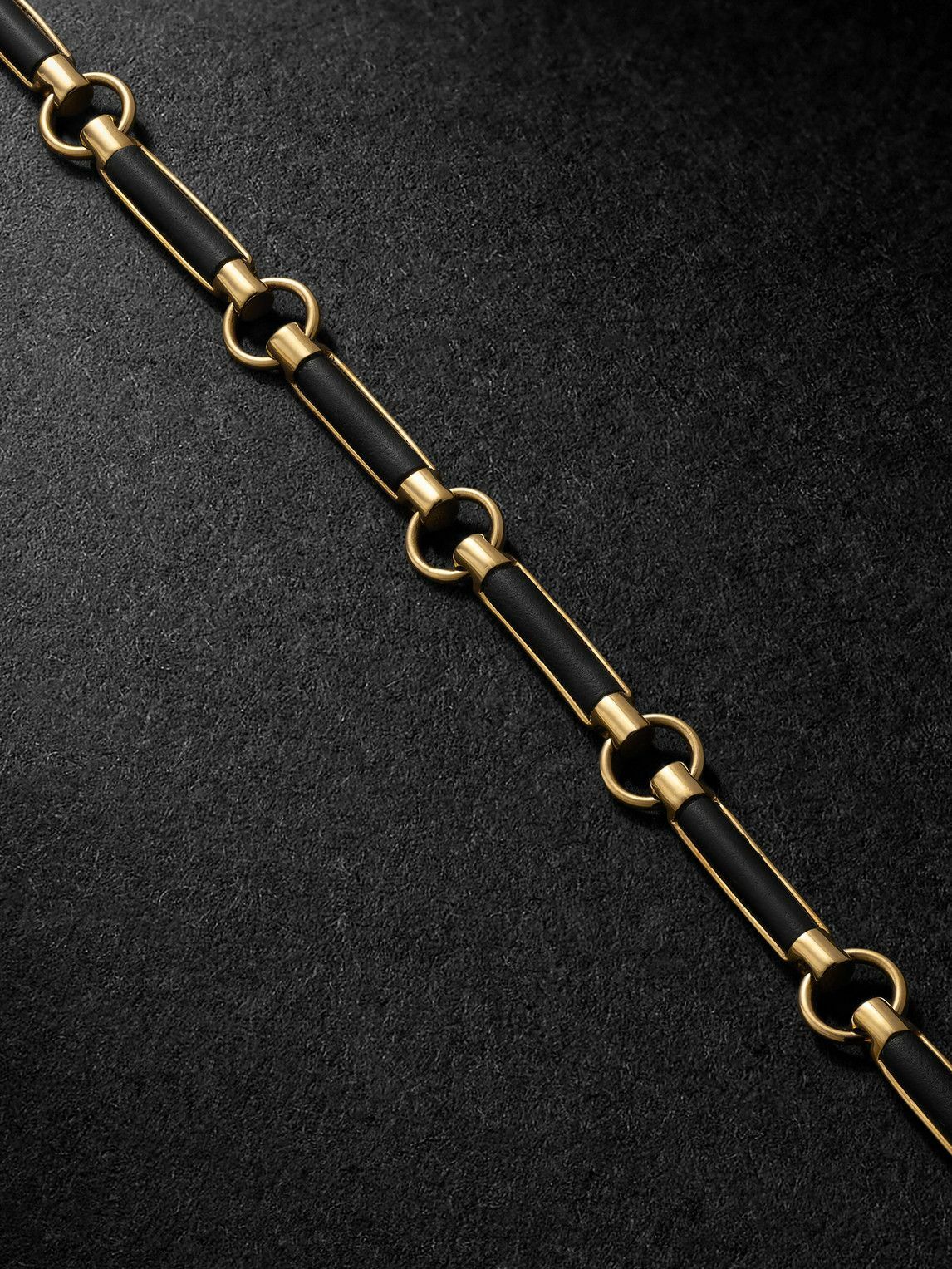 Foundrae - Element 18-Karat Gold Onyx Chain Bracelet