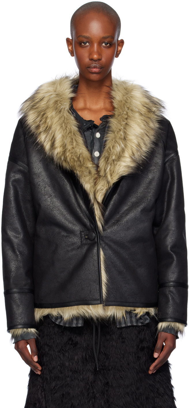 OPEN YY Black Tie Zip Training Jacket OPEN YY