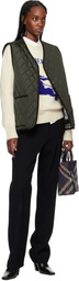 Burberry Green Quilted Nylon Vest