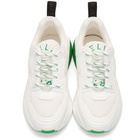 Stella McCartney White and Green Eclypse Sneakers