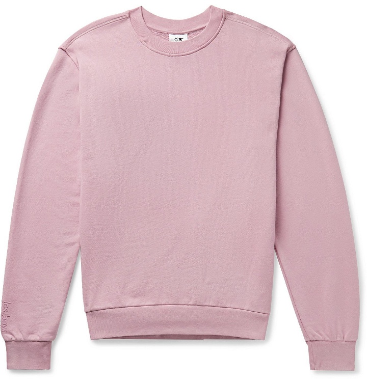 Photo: Les Girls Les Boys - Logo-Appliquéd Loopback Cotton-Jersey Sweatshirt - Pink