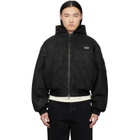 Ksubi Black Sin City Plated Waxed Jacket