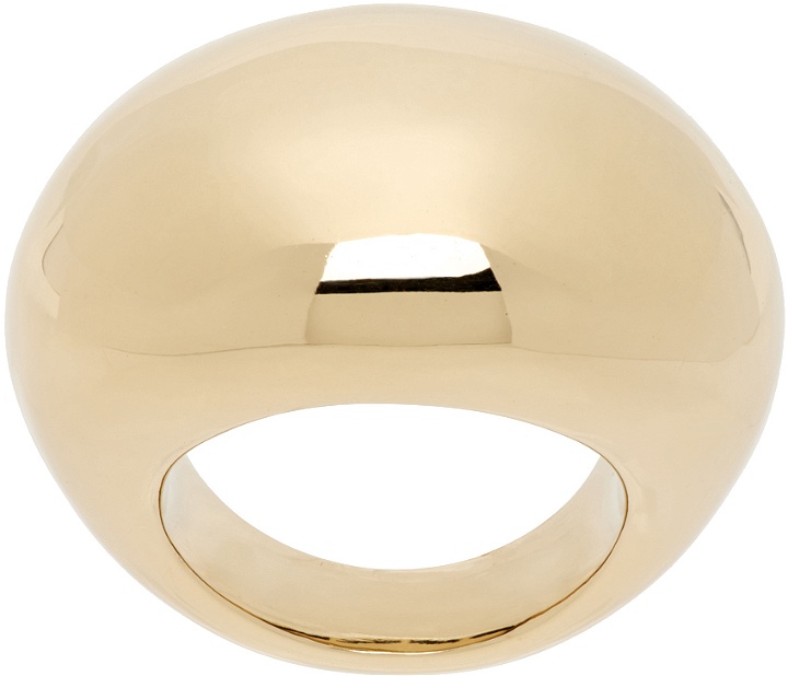 Photo: Numbering Gold #5406 Oval Dome Volume Ring