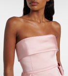 The New Arrivals Ilkyaz Ozel Lalani bow-detail satin minidress