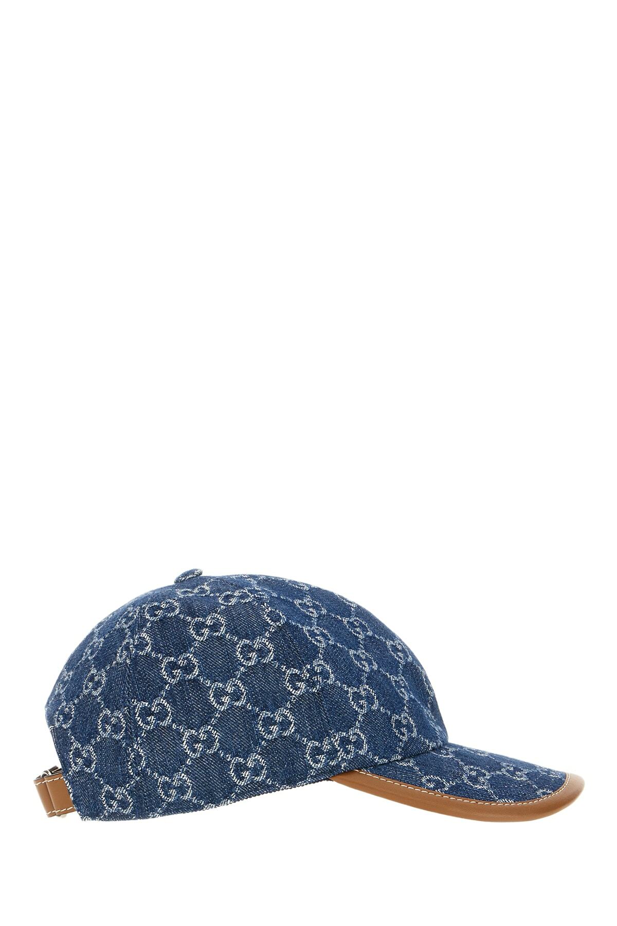 Gucci Embroidered Denim Baseball Cap