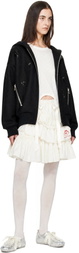 Simone Rocha Black Embellished Oversized Split Hood Jacket