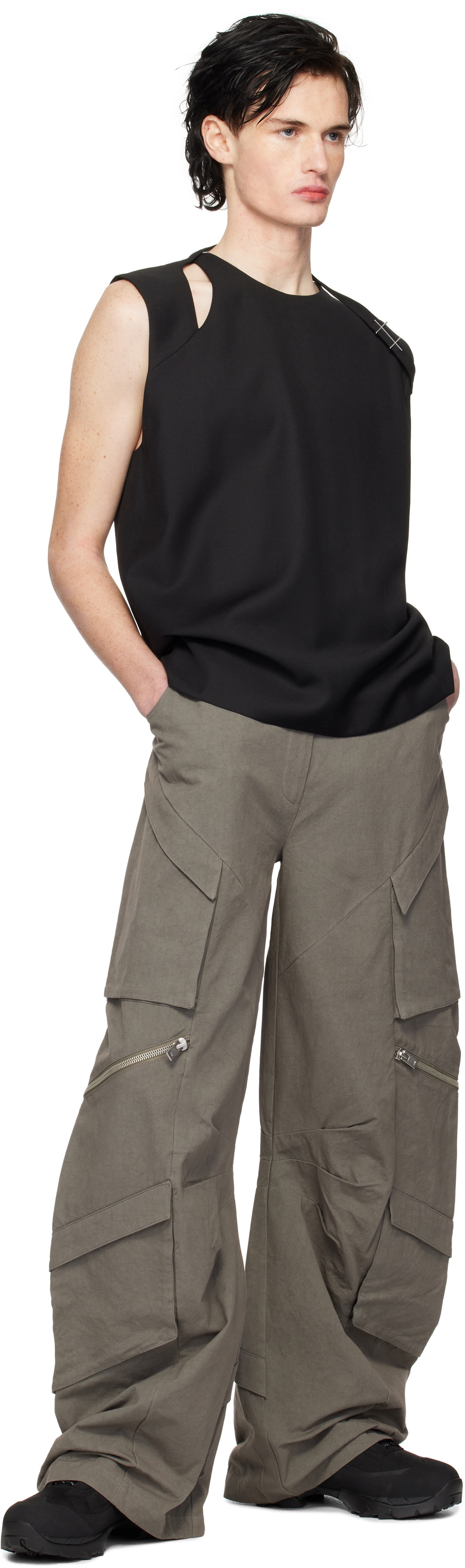 Heliot Emil Green Calyx Cargo Pants - Fabric of Society