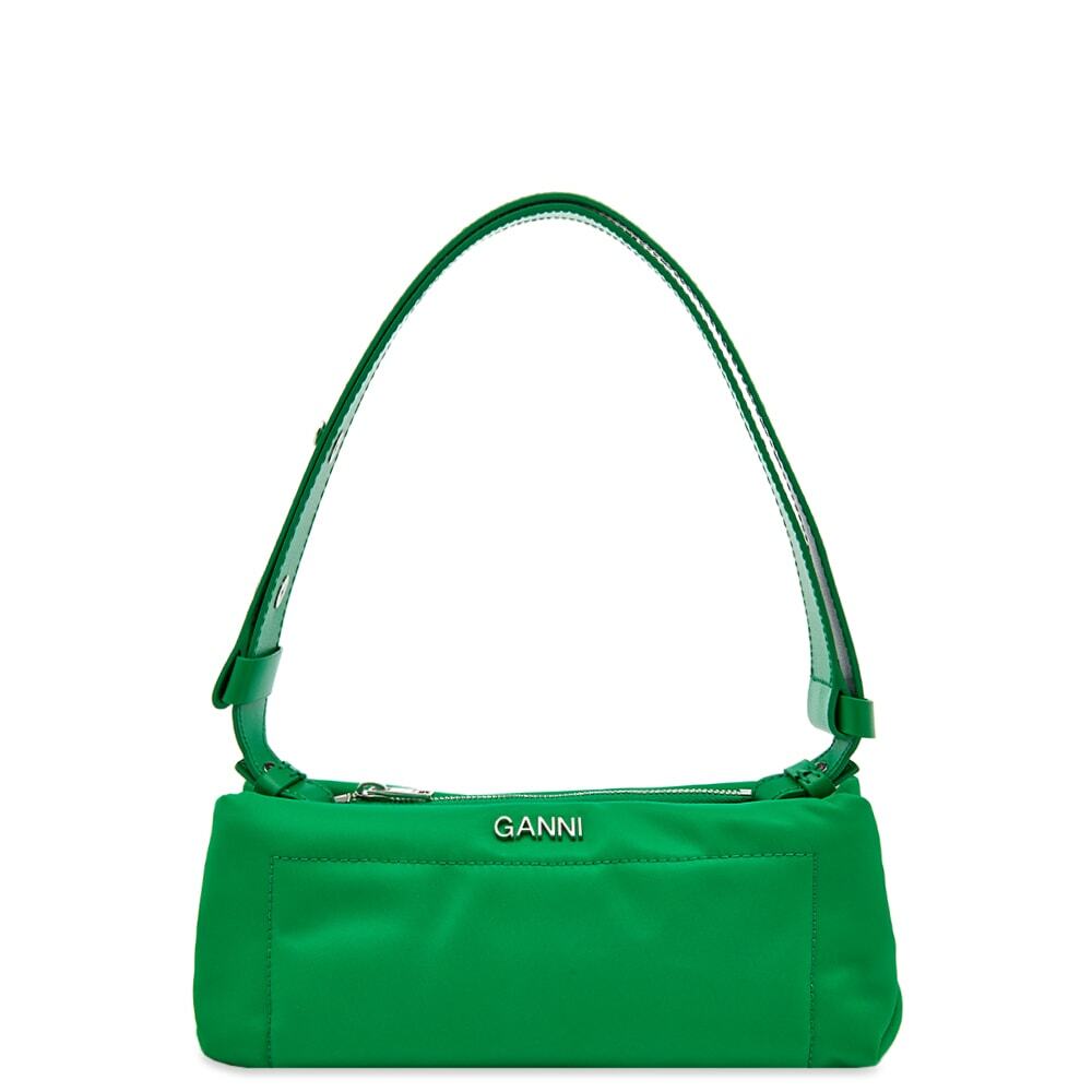 GANNI Women's Pillow Baguette Bag in Kelly Green GANNI