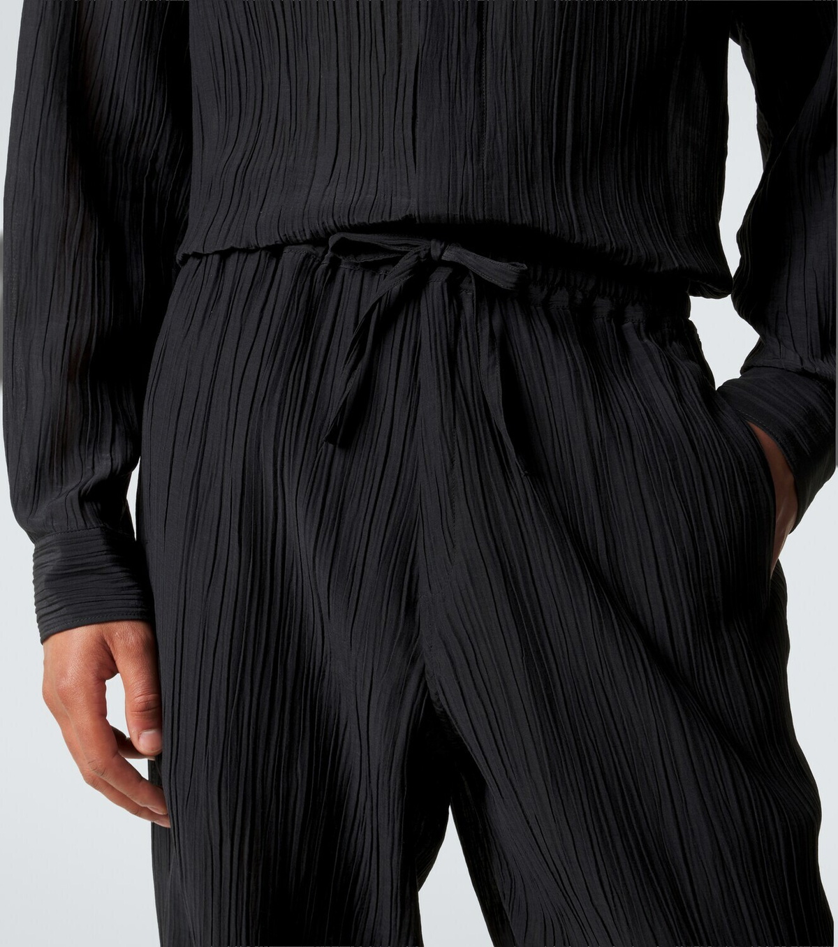Umit Benan Julian linen and cotton straight pants