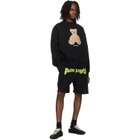 Palm Angels Black Outline Logo Sweat Shorts