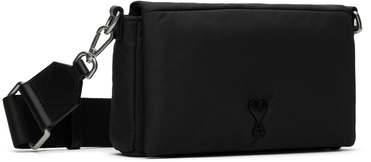 AMI Paris Black Ami de Coeur Lunch Box Bag