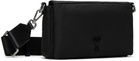 AMI Paris Black Ami de Coeur Lunch Box Bag