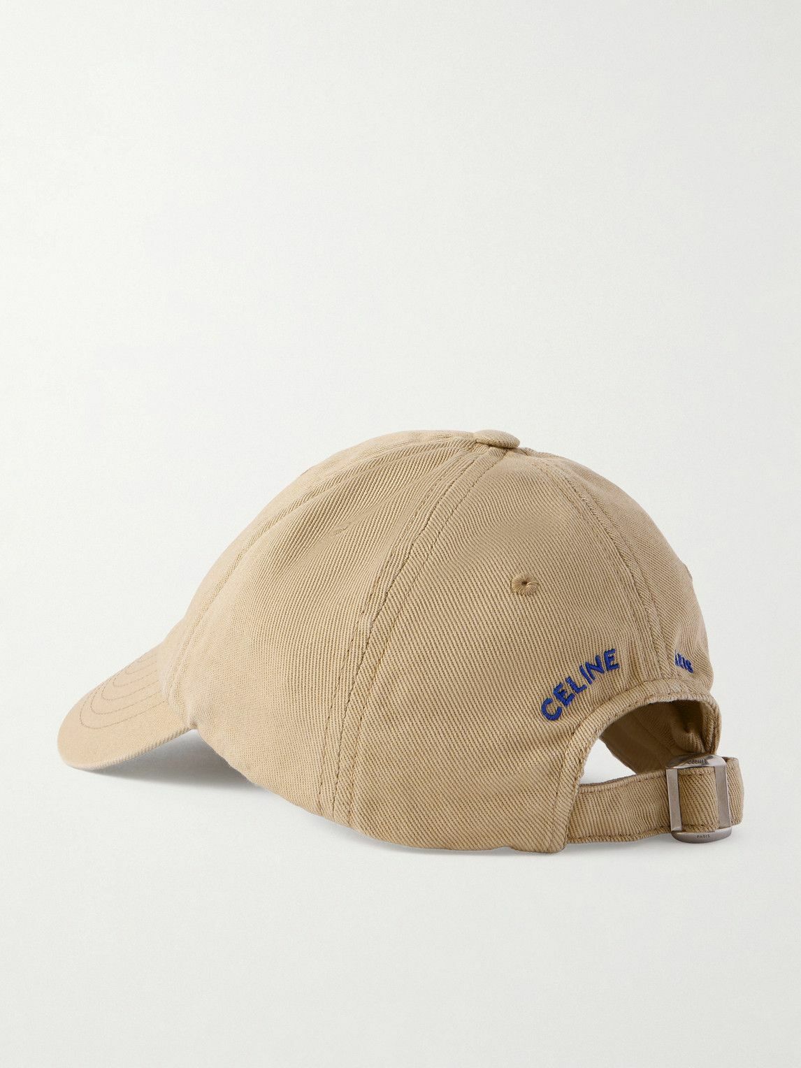 CELINE - Vivienne Logo-Embroidered Cotton-Twill Baseball Cap