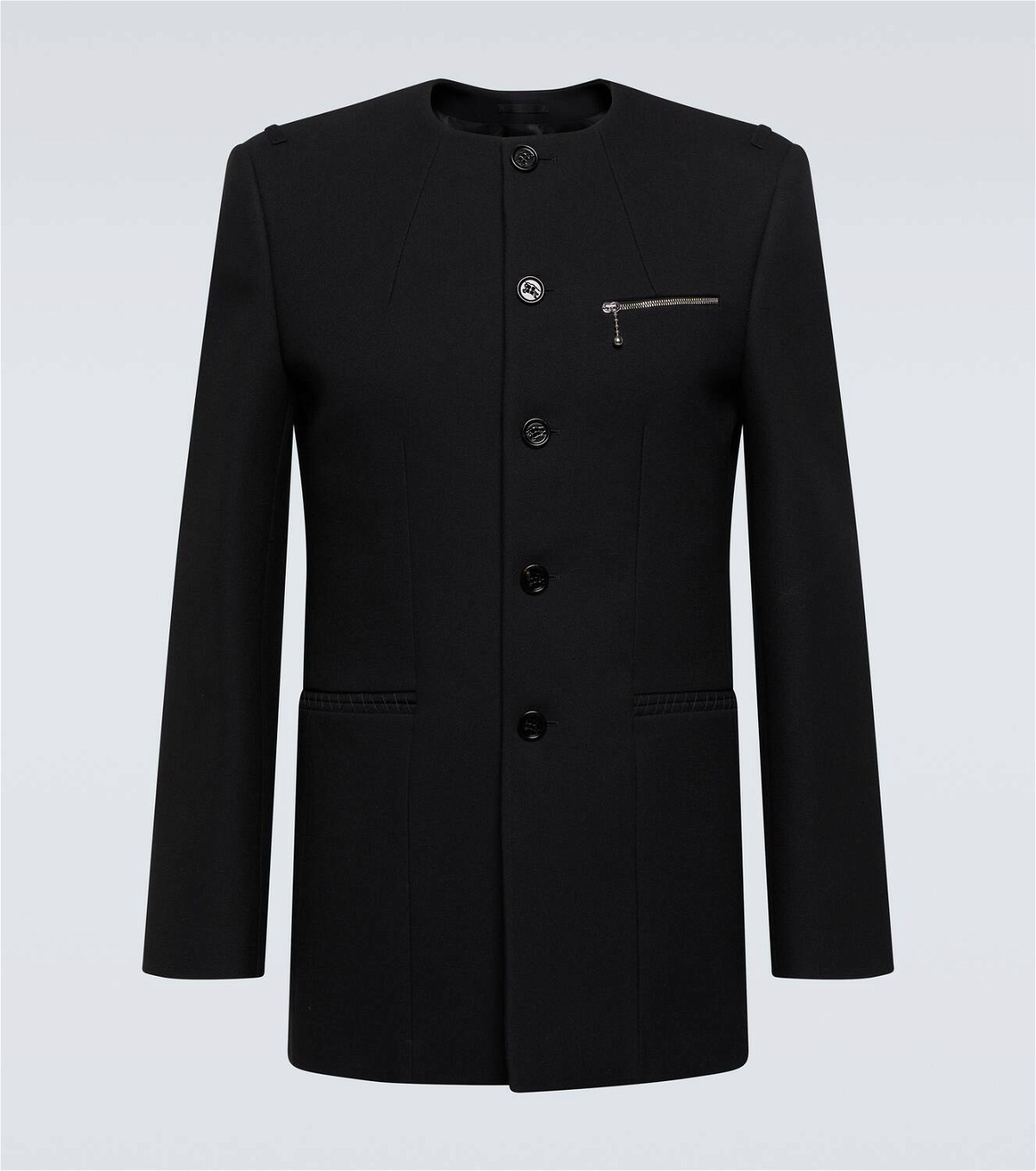 Burberry Single-breasted wool jacket