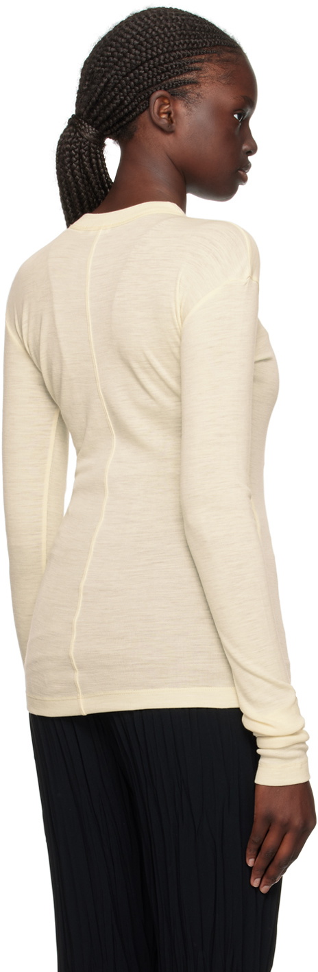 BITE Off-White Crewneck Long Sleeve T-Shirt