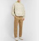 Acne Studios - Kropp Oversized Mélange-Knit Drawstring Sweater - Men - Green