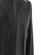 GUCCI - Leather Jacket W/ Web Detail